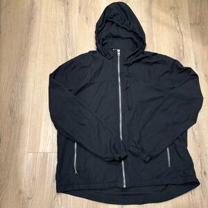 Avalanche Men's Black Windbreaker Jacket